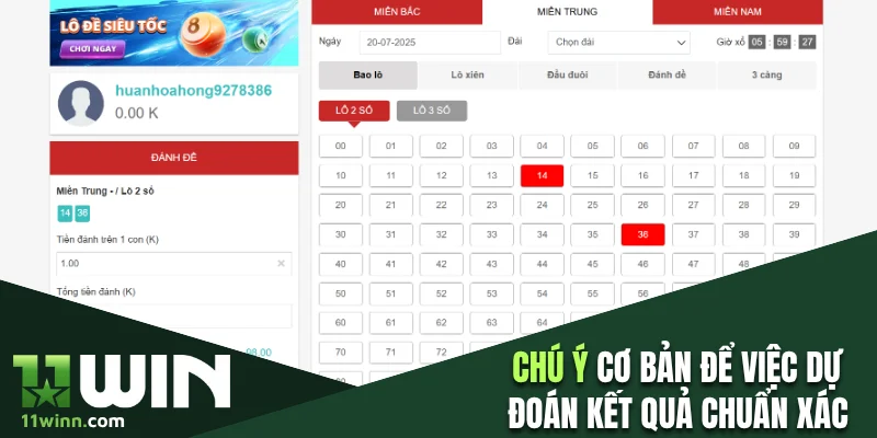 Chú ý cơ bản để việc dự đoán kết quả chuẩn xác