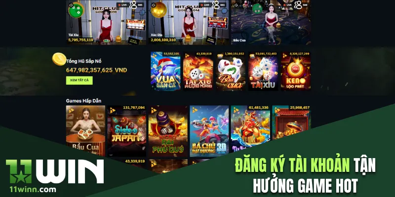 Đăng ký tài khoản tận hưởng game hot với tỷ lệ ăn siêu cao 