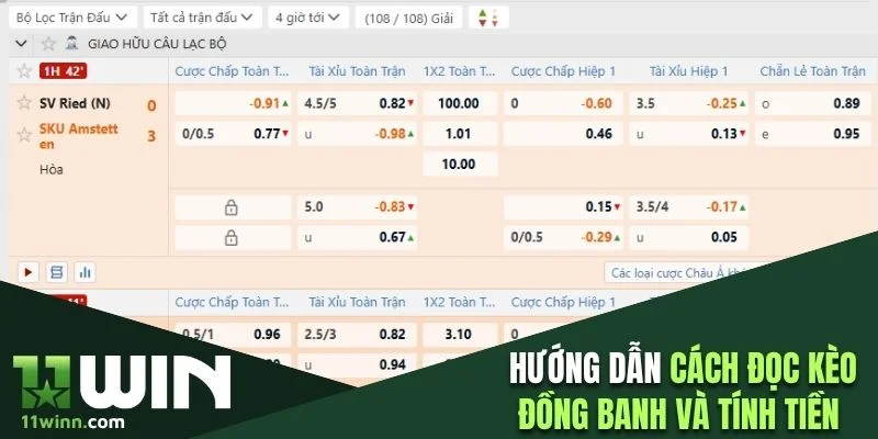 Nắm bắt hướng dẫn cách đọc kèo đồng banh và tính tiền